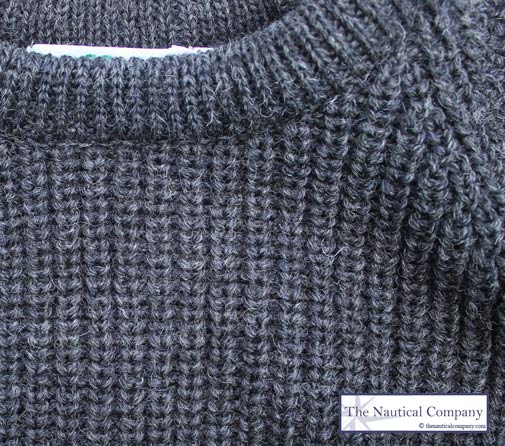Fisherman's rib sweater for Men, charcoal grey, pure wool