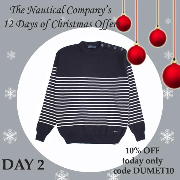 Day 2 Christmas Offer Breton striped jumper