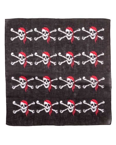 Black Pirate Bandana Scarf