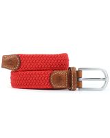 BillyBelt Women's Woven Elastic and Leather Belt - Red - SOLD OUT