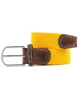 BillyBelt Woven Elastic and Leather Belt - Yellow - SOLD OUT