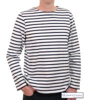 Men's Breton Shirt, Heavyweight Cotton, MADE IN FRANCE (only SMALL - 33" left)