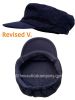 Traditional Breton Cap, Cotton Canvas (Navy & Orange)