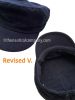 Traditional Breton Cap, Cotton Canvas (Navy & Orange)