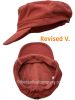 Traditional Breton Cap, Cotton Canvas (Navy & Orange)