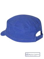 Canvas Fisherman's Hat, Distressed Cobalt Blue