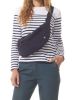 Large Cotton Canvas Crossbody Bum bag, Navy Blue