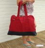 Large Zip Beach Bag, Chilli Red