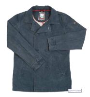 Bulldog Brand Work Jacket Coat Men's Size XL Extra Large Blue White Striped