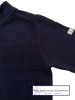 Men's 1/4 Zip Funnel Neck Sweater, Navy Blue, Cotton (only MEDIUM left)