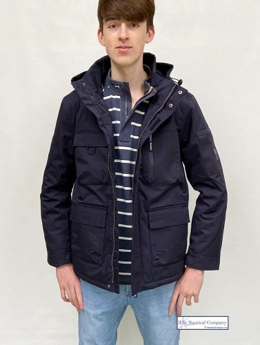 Men's Winter Waterproof Jacket, Breathable, Navy Blue - THE NAUTICAL ...