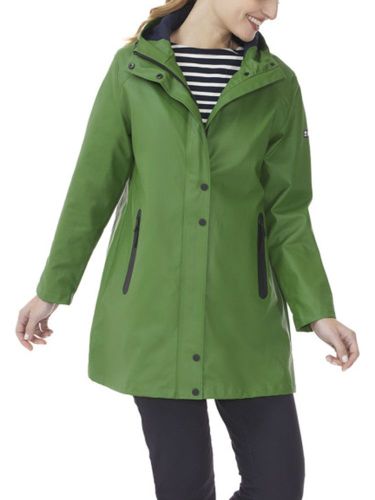 Mousqueton Women's Waterproof Jacket with Hood, Green