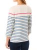 3/4 Sleeve Stripe Shirt, Cream/Blue/Pink