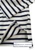 Women's Striped Breton Top, Lightweight Organic Cotton, Long Sleeves, Cream/Navy
