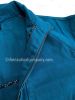 Women's Half Zipped Fisherman's Smock, Teal Blue