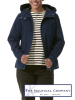Women's Hooded Cotton Jacket with Zip, Navy Blue