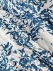 Women's Linen Scarf, Shoal of Fish, Blue