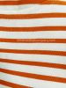 3/4 Sleeve Stripe Top, Cream/Copper