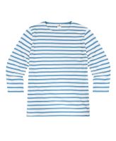 3/4 Sleeve Stripe Top, Royal Blue