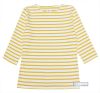 3/4 Sleeve Stripe Top, Cream/Mustard Yellow