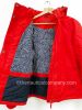 Women's Winter Cotton Canvas Jacket with Hood,  Red