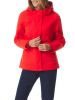 Women's Winter Cotton Canvas Jacket with Hood,  Red