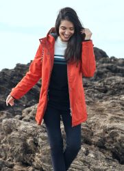 Women's Winter Waterproof Padded Breathable Jacket, Orange Brick (only UK10 - FR38 - US6 left)