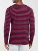 Armor Lux Men's Breton Shirt, Thick Cotton, Navy/Red 