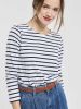 Armor-Lux Ladies' White & Dark Navy Breton Top - Light Cotton