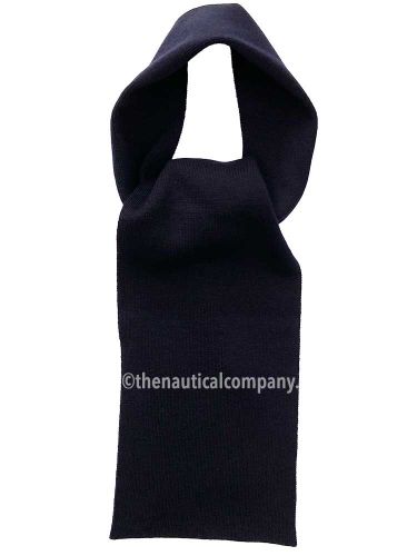 Navy Blue 100% Wool Scarf