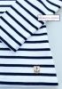 Women's White & Dark Navy Blue Striped Breton Top (Heavyweight)