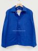 Classic French Bleu de Travail Work Jacket - Cobalt Blue