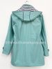 Ladies' Hooded Rain Mac, Aqua