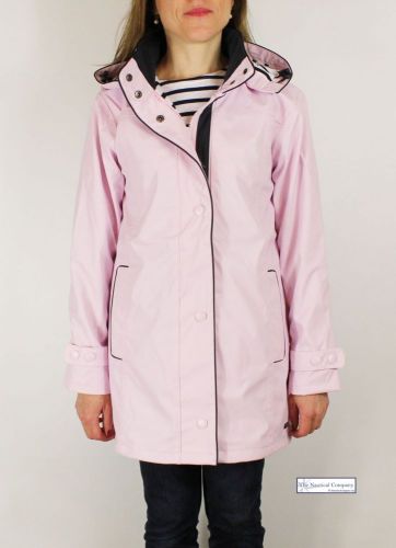 Women's Lined Raincoat with Hood, Pink