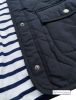 Women's Spring Quilted Jacket, Navy Blue (only UK18 - FR46 - US14 left)
