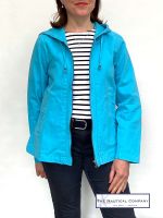 Women's Canvas Jacket with Hood, Turquoise