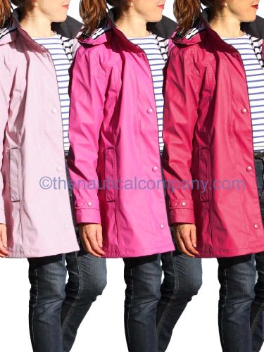 Ladies' Hooded Rain Mac, Pink, Fuchsia Pink & Raspberry