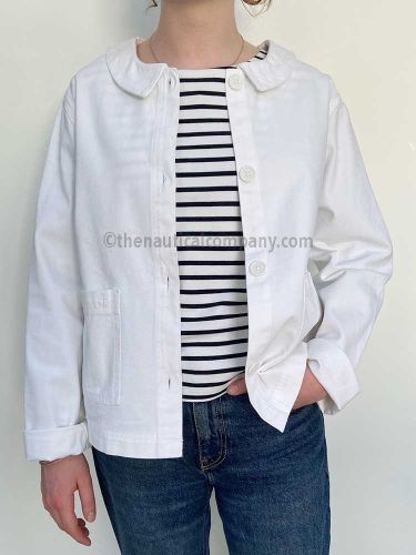 Women's Summer Jacket, White, Peter Pan Collar