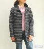 Ladies' Navy Blue Nautical Rope Print Raincoat