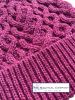 Aran 100% Soft Merino Beanie Hat, Raspberry Pink - SOLD OUT