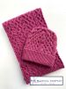 Aran 100% Soft Merino Beanie Hat, Raspberry Pink - SOLD OUT