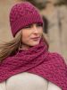 Aran  100% Soft Merino Scarf, Raspberry Pink - SOLD OUT