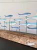 Shoal of Blue Fish on Wood Stand - SOLD OUT