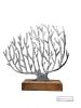 Silver Tin Coral on Stand Ornament