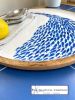 Large Mango Wood Round Platter - Shoal of Fish - SOLD OUT