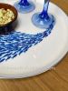 Stainless Steel Round Tray with Shoal of Fish Enamel