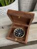Pocket Compass with Wooden Box
