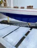 Large White & Blue Sailing Yacht Model