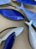 Blue Fish Swirl Wall Art Hanging